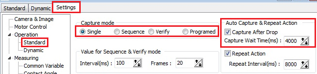 Tự động lưu mẫu sau khi đạt trạng thái cân bằng